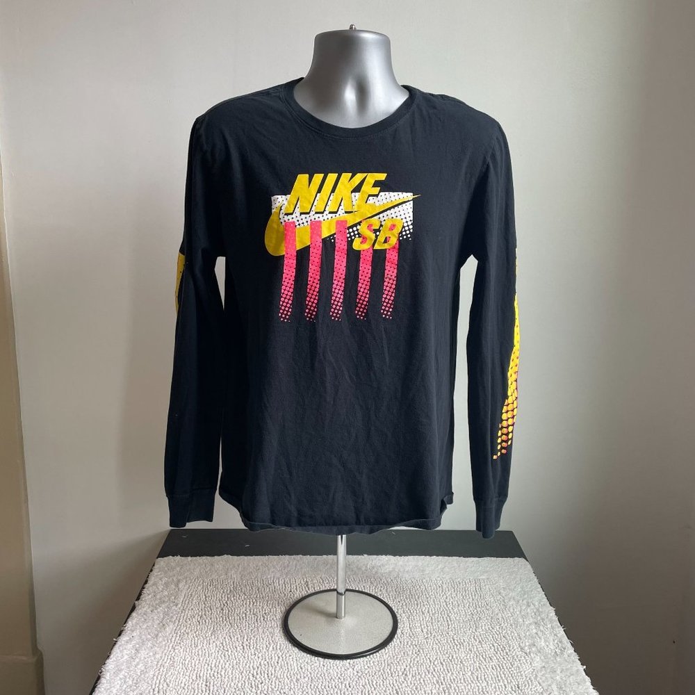 NIKE SB SKATEBOARDING LONG SLEEVE TEE MEN'S SIZE LARGE CREWNECK T-SHIRT - Picture 1 of 7